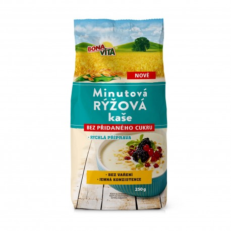 Minutová rýžová kaše bez přidaného cukru (250 g) Bonavita