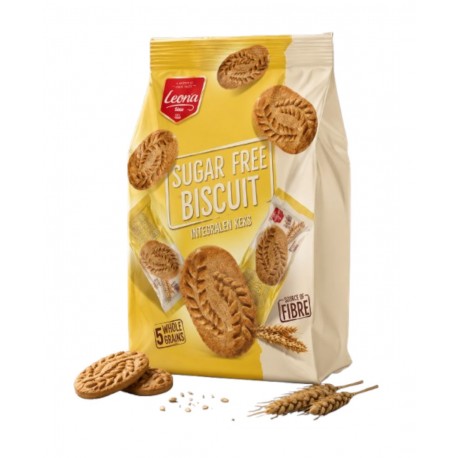 Celozrnné sušenky bez přidaného cukru - Leona 290g