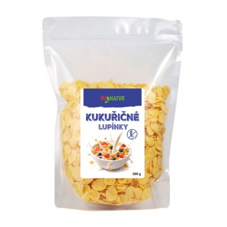 Lupínky kukuřičné - corn flakes bez lepku a cukru 500g IPJ