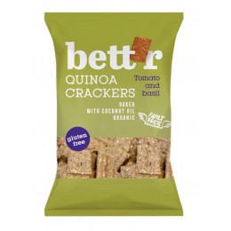 Quinoa krekry - rajče a bazalka BIO bez lepku - Bett'r 100g