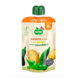 Pyré brambory hrášek cuketa 90g BIO OVKO bez lepku