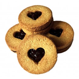 FIT Linecké s mandlovou moukou slepované borůvkovou BIO marmeládou sugar free 200g - bez cukru
