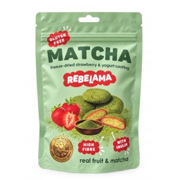 Medailonky MATCHA A JAHODY bez lepku REBELAMA 50g