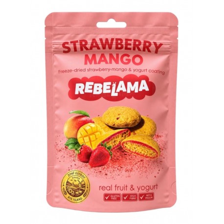 Medailonky JAHODY A MANGO bez lepku - REBELAMA 50g